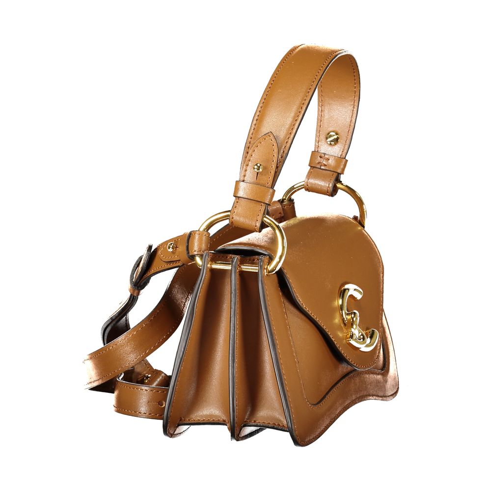 Marrone Leather Women Handbag