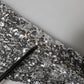 Silver Sequins Glitter High Heel Boot Shoes