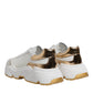 White Gold Daymaster Low Top Sneakers Shoes