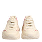 White Pink Leather Daymaster Sneakers Shoes