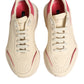 White Pink Leather Daymaster Sneakers Shoes