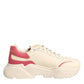 White Pink Leather Daymaster Sneakers Shoes