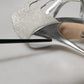 Silver Shimmers Sandals Heel Pumps Shoes