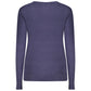 Blue Viscose Women Sweater