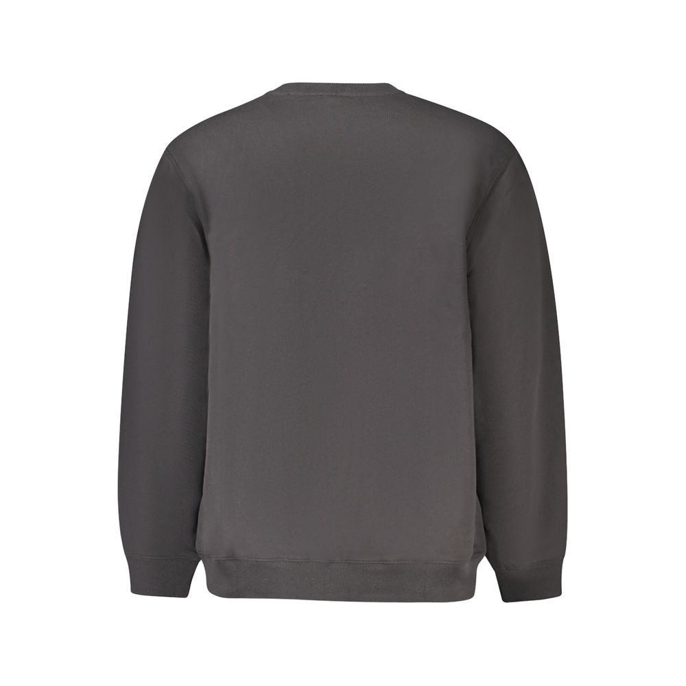 Black Cotton Men's Sweatshirt