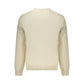 Beige Cotton Men Sweatshirt