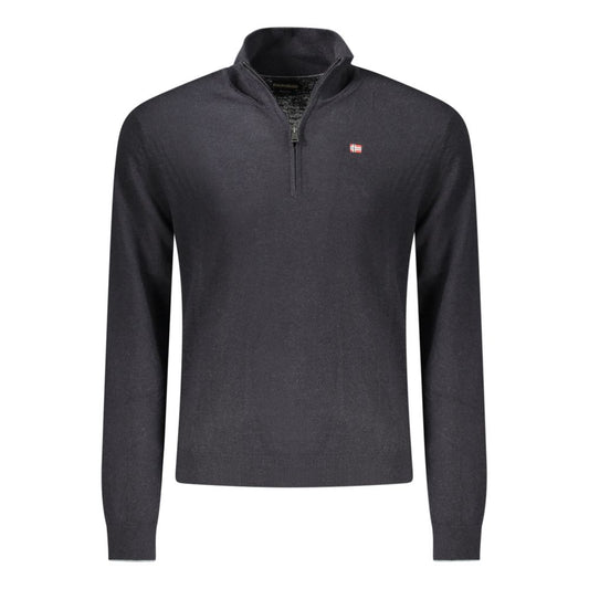 Black Wool Mens Sweater