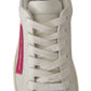 White Suede Leather Low Top Sneakers Shoes