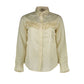 Beige Cotton Women Shirt