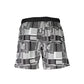 Black Polyester Men's Swim Boxer
