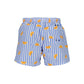Blu Polyester Men Swimming Trunk
