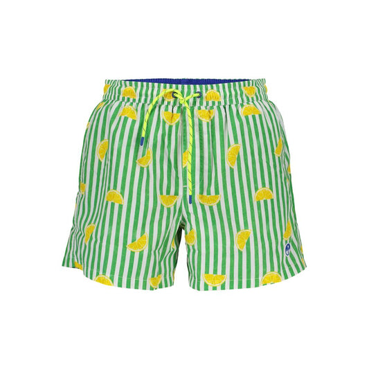 Verde Polyester Men's Swim Trunk