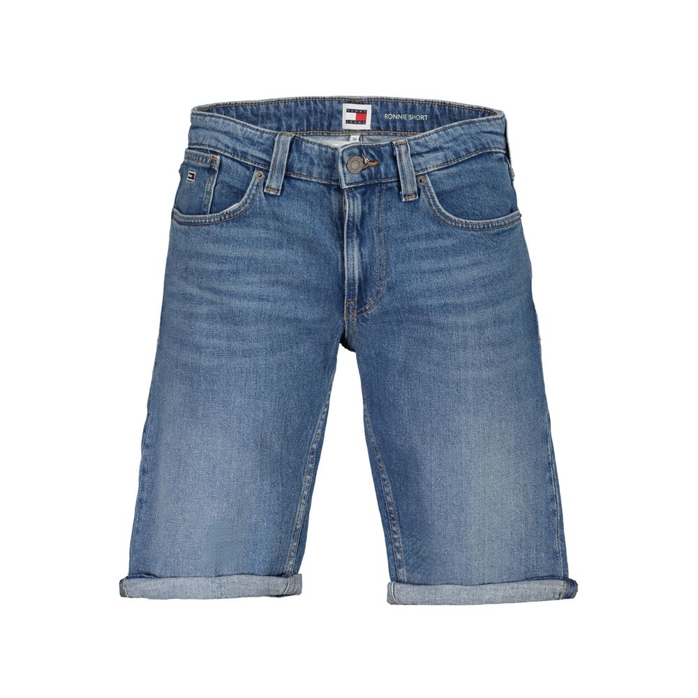 Blue Cotton Men's Shorts