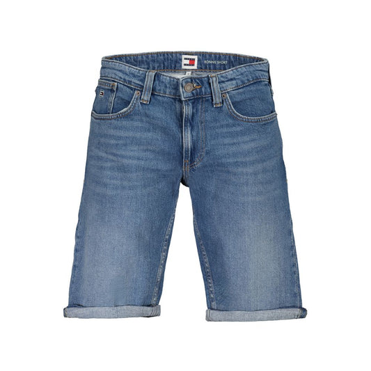 Blue Cotton Men's Shorts