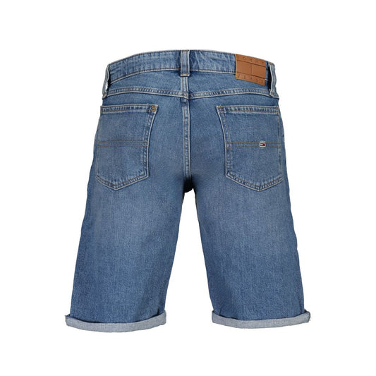 Blue Cotton Men's Shorts