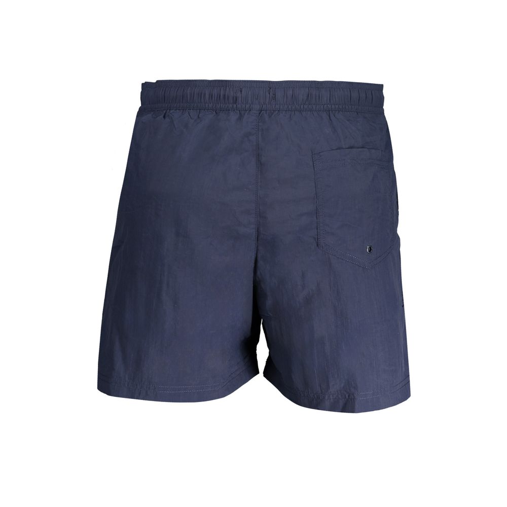 Blue Nylon Men's Swim Trunk