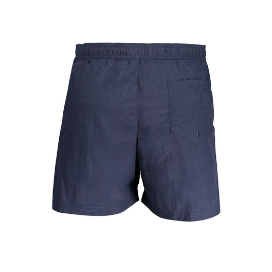 Blue Nylon Men's Swim Trunk
