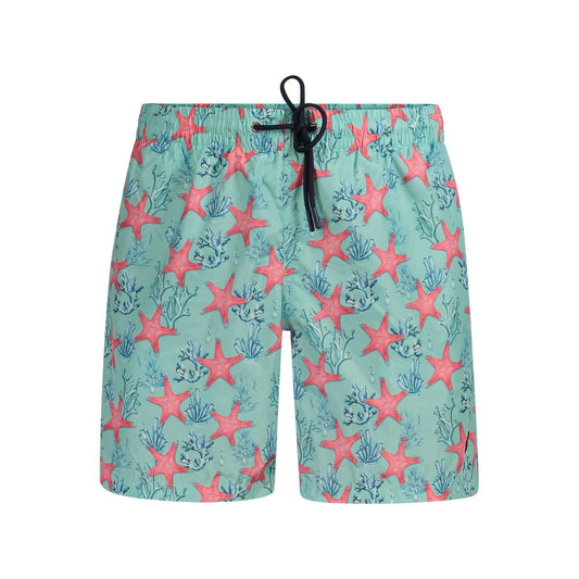 Azzurro Polyester Men's Swim Boxer