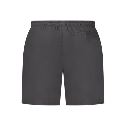 Black Polyamide Men's Swim Boxer