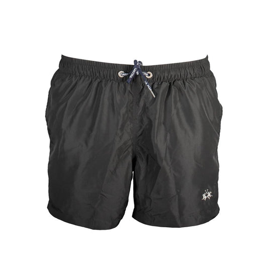 Nero Poliestere Men's Swim Boxer