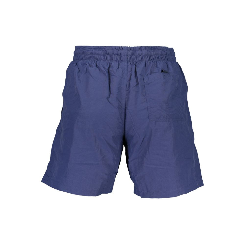 Blu Polyamide Men's Swim Boxer