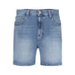 Blue Cotton Short