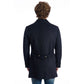 Blue Wool Men Jacket