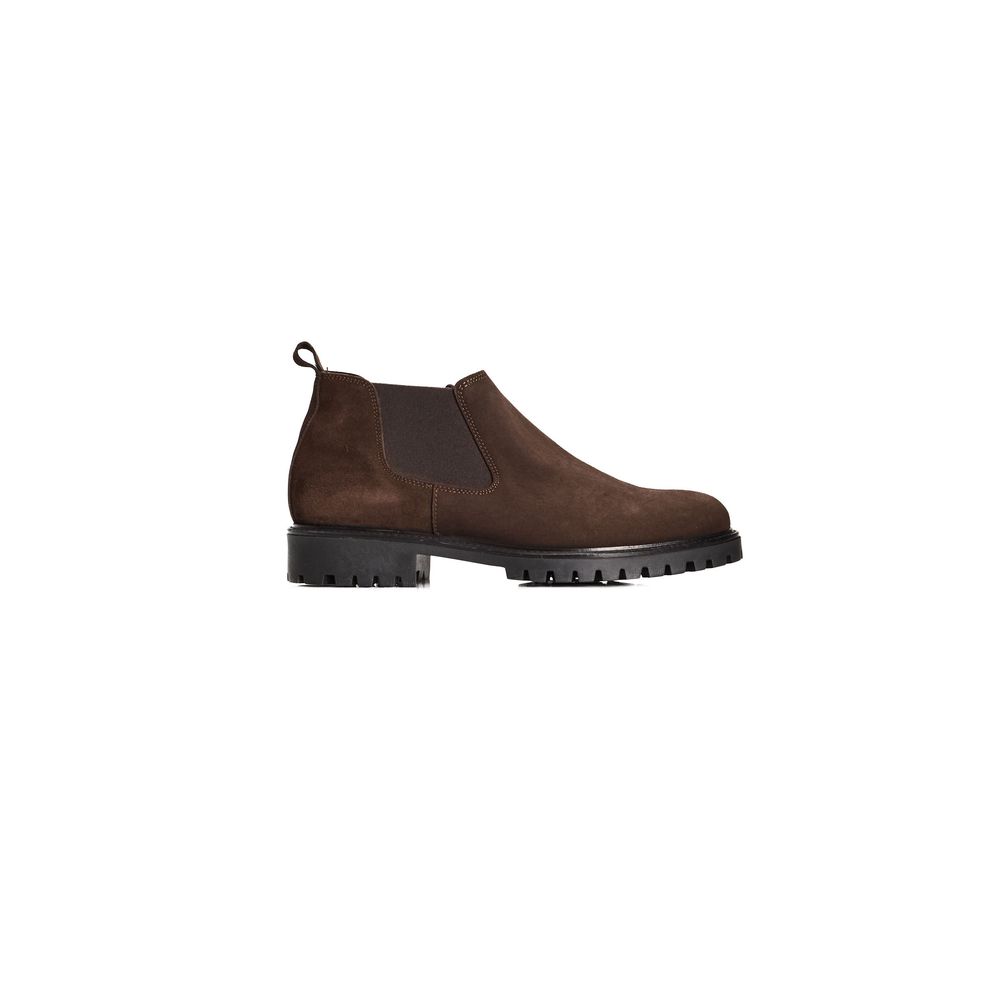 Brown Calfskin Men Boot