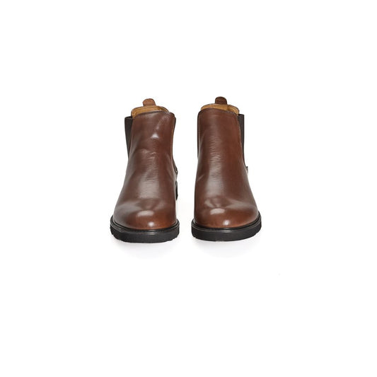 Brown Calfskin Men Boot