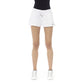 White Cotton Women's Sweat Shorts