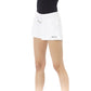 White Cotton Women's Sweat Shorts