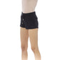 Black Cotton Women Short Shorts