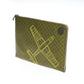 Green Leather Men Clutch
