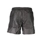 Black Polyester Men's Swim Trunk
