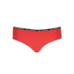 Red Elastane Swimwear