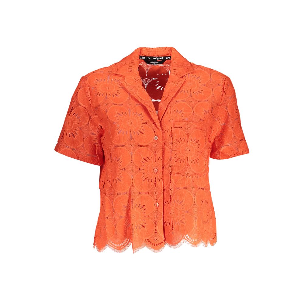 Orange Cotton Shirt