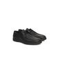Black Leather Men Derby Shoe