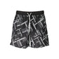 Black Polyester Men's Swim Trunk