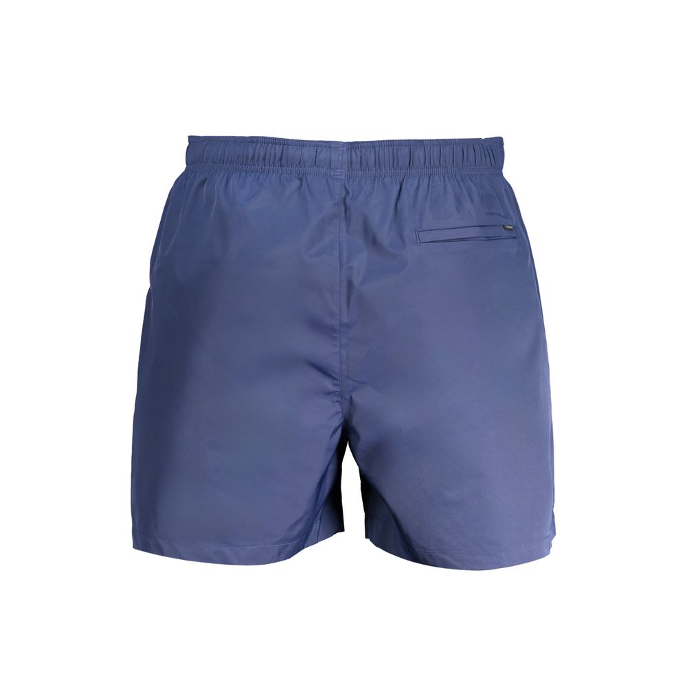 Blu Polyester Men Swim Trunk
