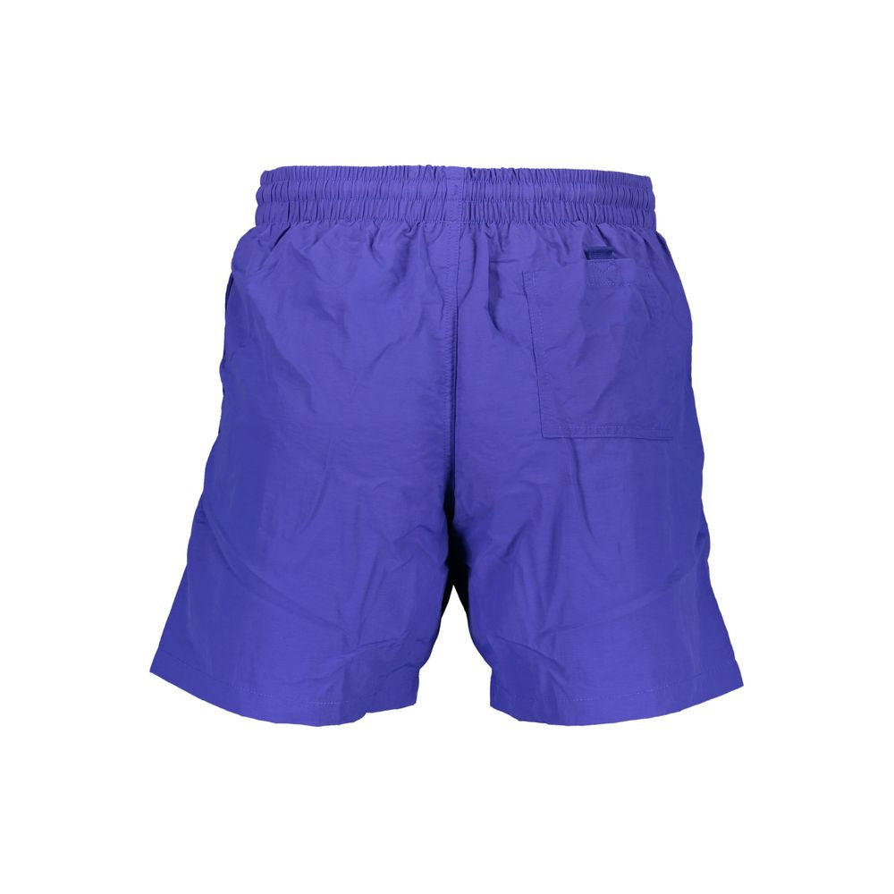 Blu Poliammide Men's Swim Boxer