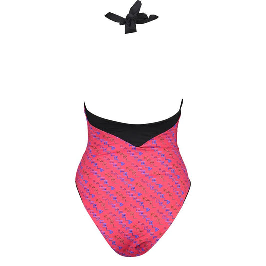 Red Elastane Swimwear