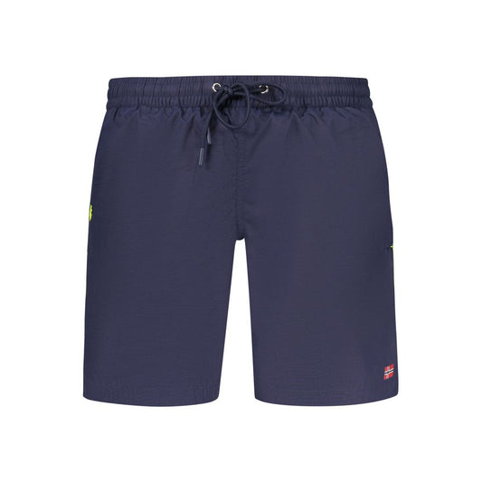 Blu Poliammide Men's Swim Boxer