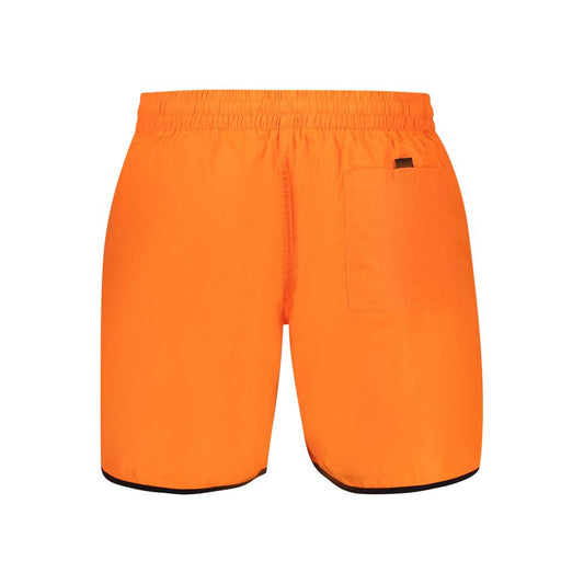 Arancione Poliammide Men's Swim Boxer
