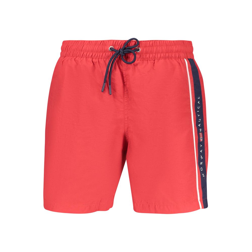 Rosso Poliammide Men Swim Boxer