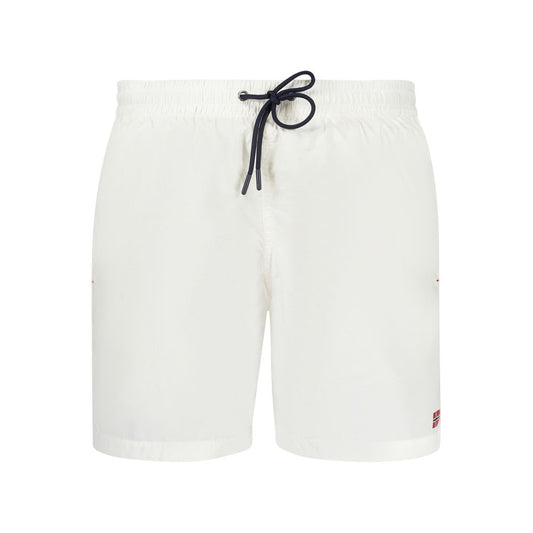 Bianco Poliammide Mens Swim Boxer