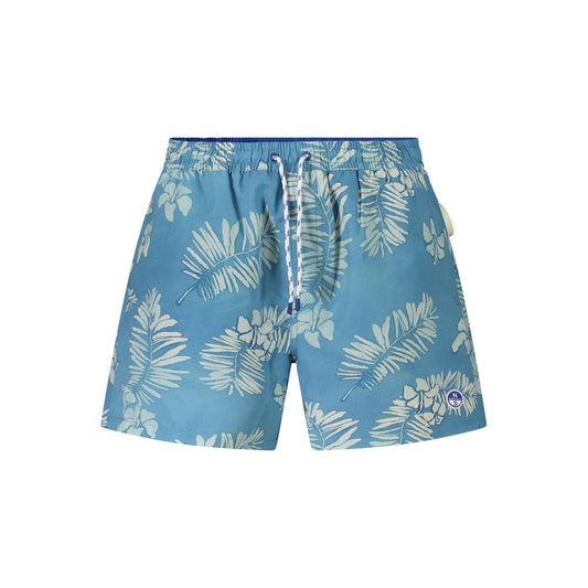 Azzurro Polyester Men Swim Boxer
