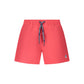 Red Nylon Men's Swim Boxer
