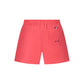 Red Nylon Men's Swim Boxer