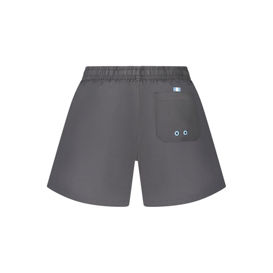 Black Nylon Men's Swim Trunk