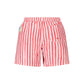 Red Polyester Men's Swim Trunk